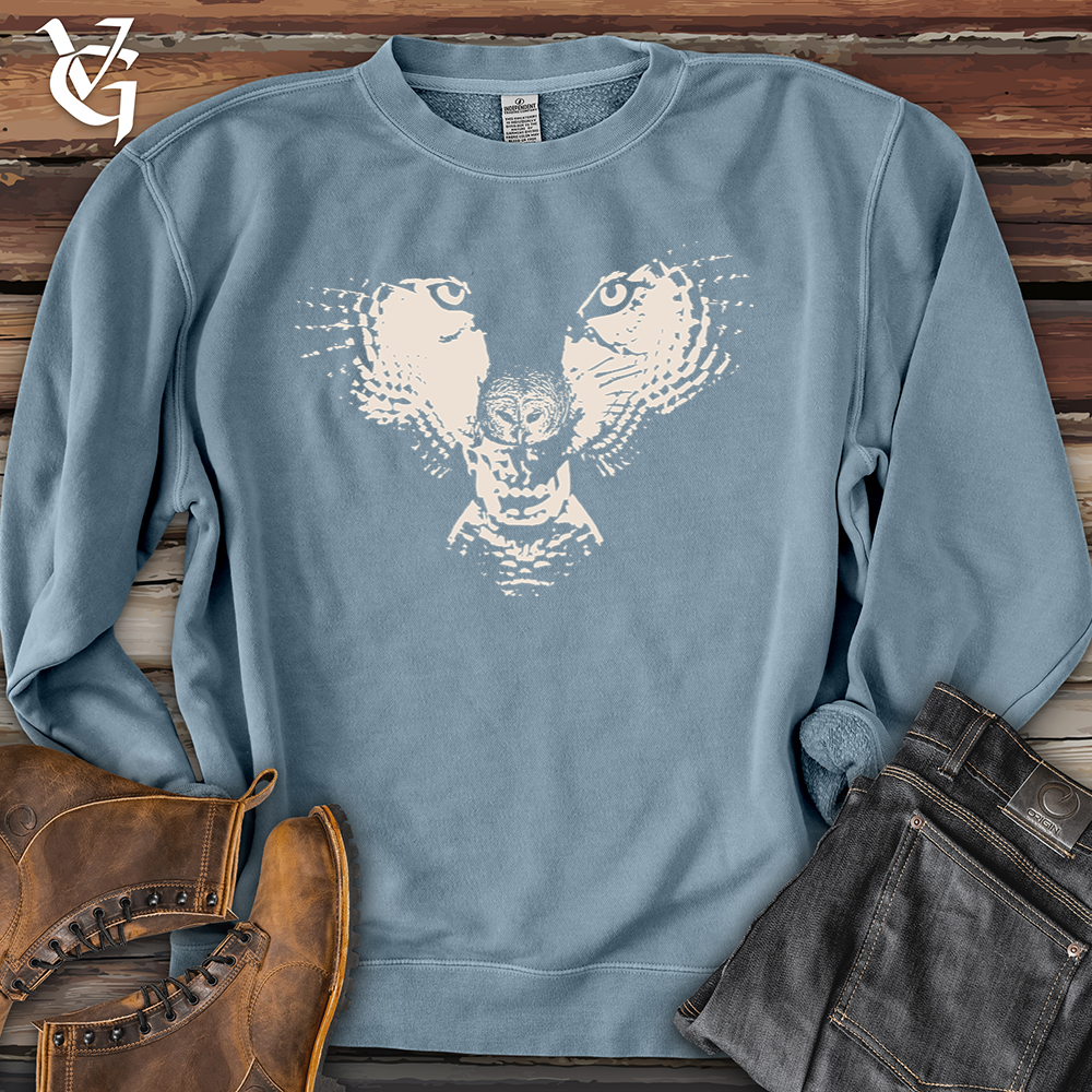 Flying Wolf Pigment-Dyed Crewneck