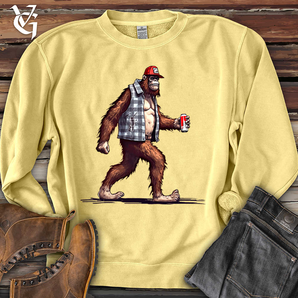 Big Foot Stroll Banjo Bison Pigment-Dyed Crewneck
