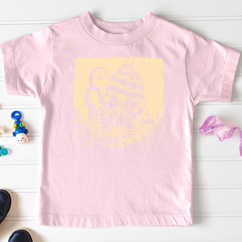 Kraken at Sea Toddler Tee