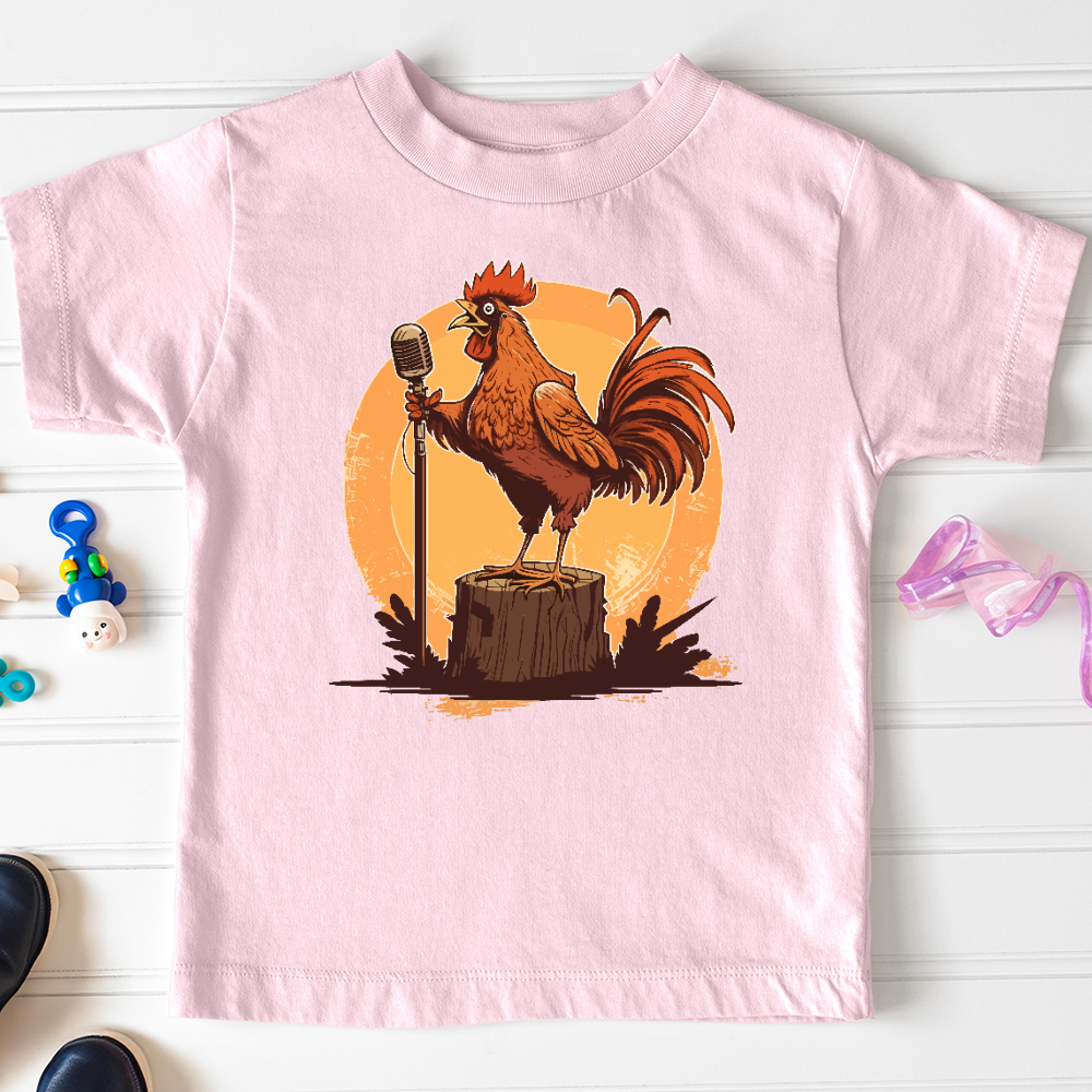 Chicken Rockstar Toddler Tee