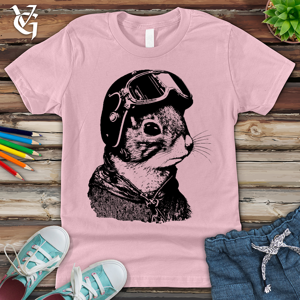 Squirrel Fighter Pilot Youth Tee