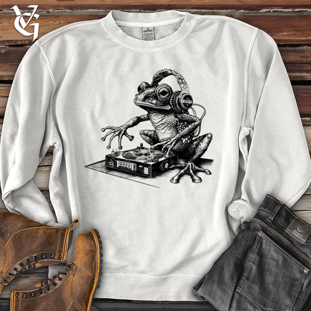 Dj Frog Banjo Bison Pigment-Dyed Crewneck