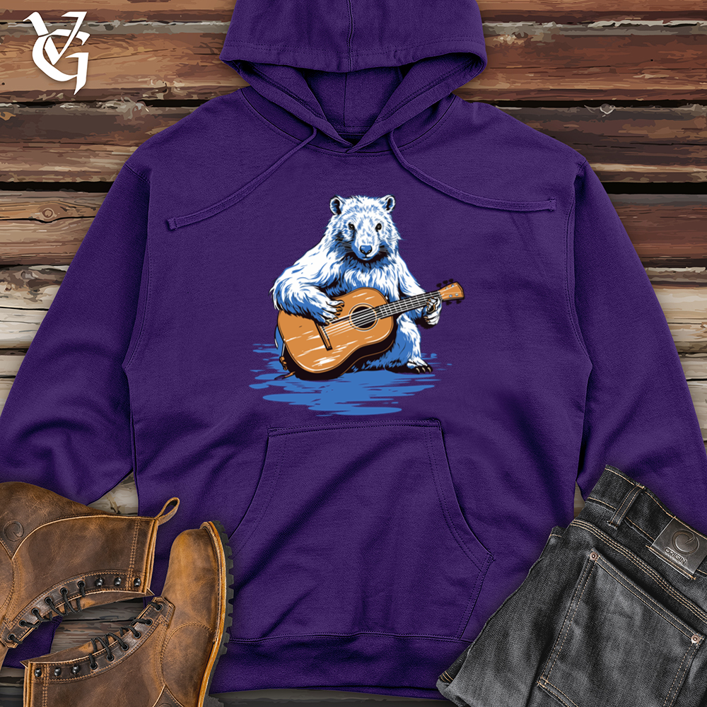 Beaver Timber Melody Guitar Strum Midweight Hooded Sweatshirt