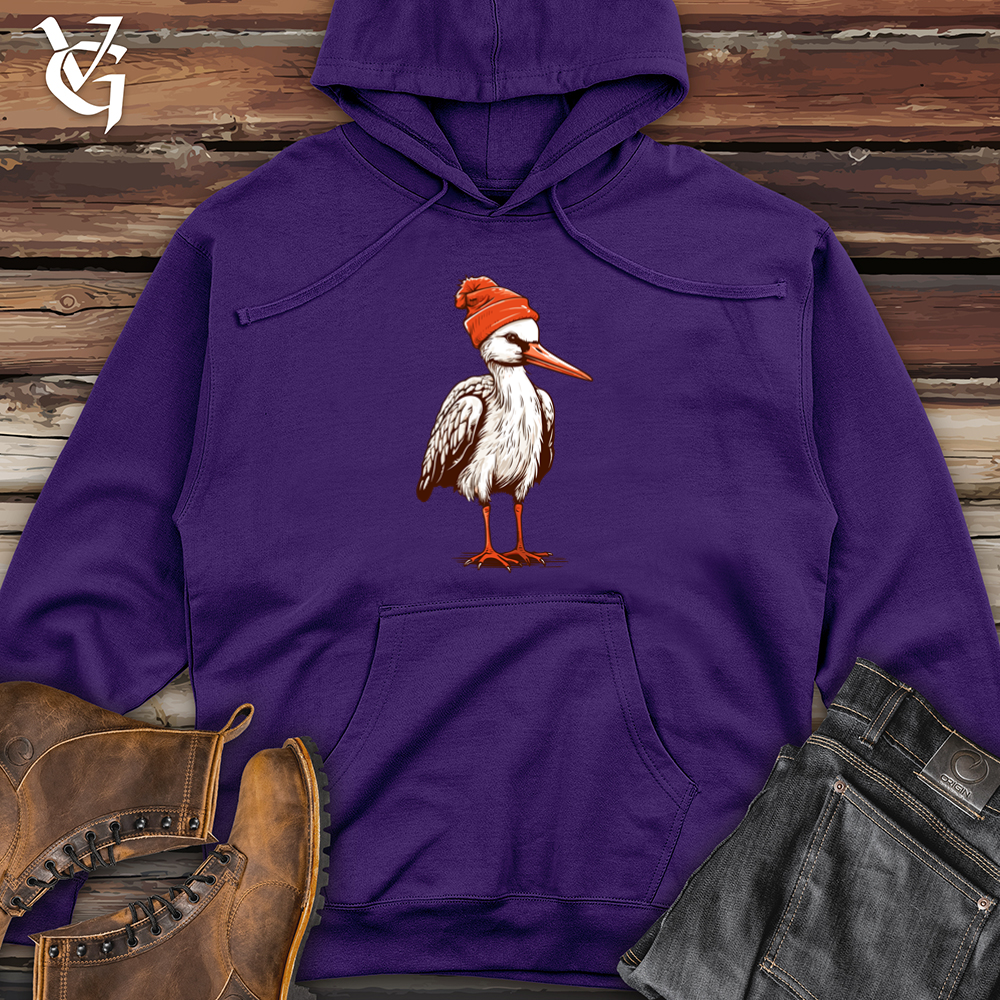 Stork Winter Wander Beanie Blend Midweight Hooded Sweatshirt