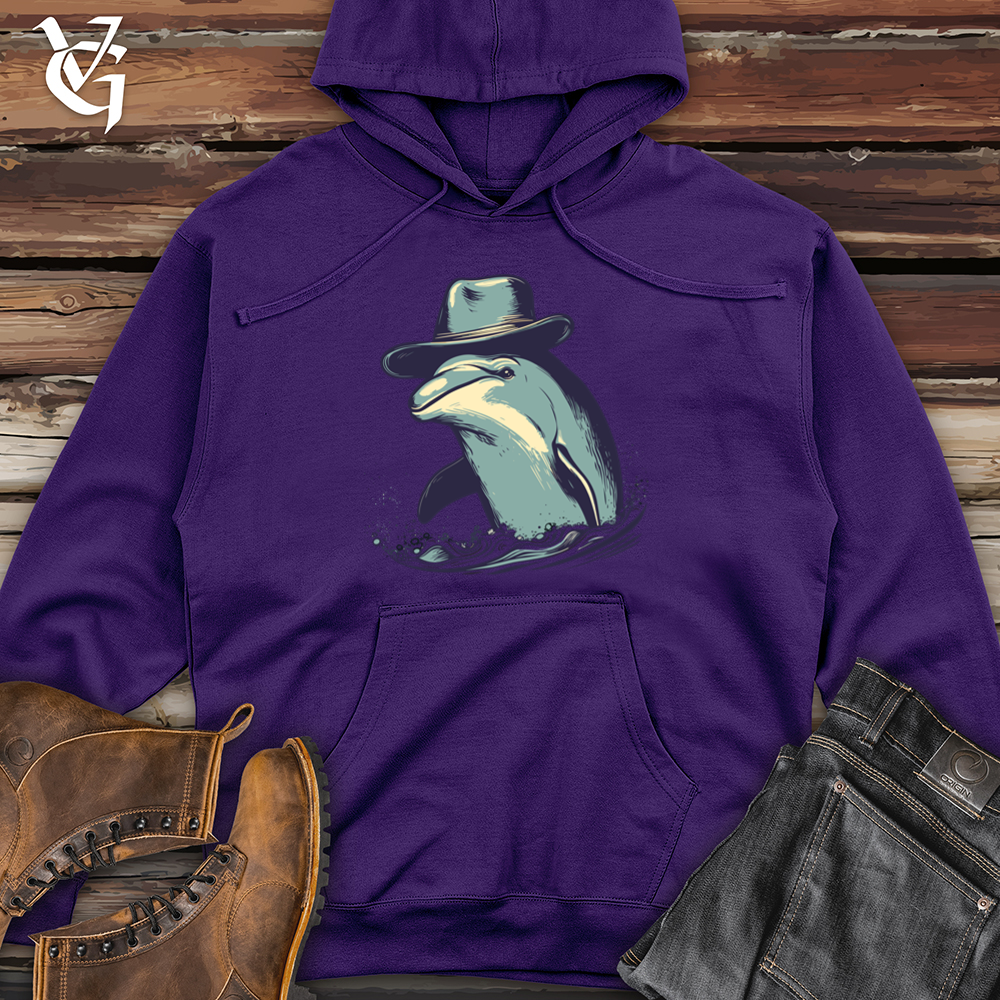 Dolphin Cowboy Ripples Midweight Hooded Sweatshirt