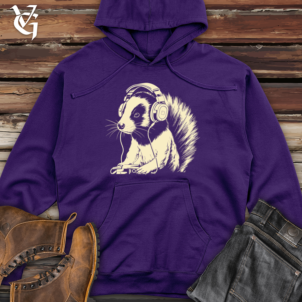 Skunk Headphone Harmony Midweight Hooded Sweatshirt