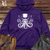 Vintage Cosmic Top Hat Octopus 02 Midweight Hooded Sweatshirt