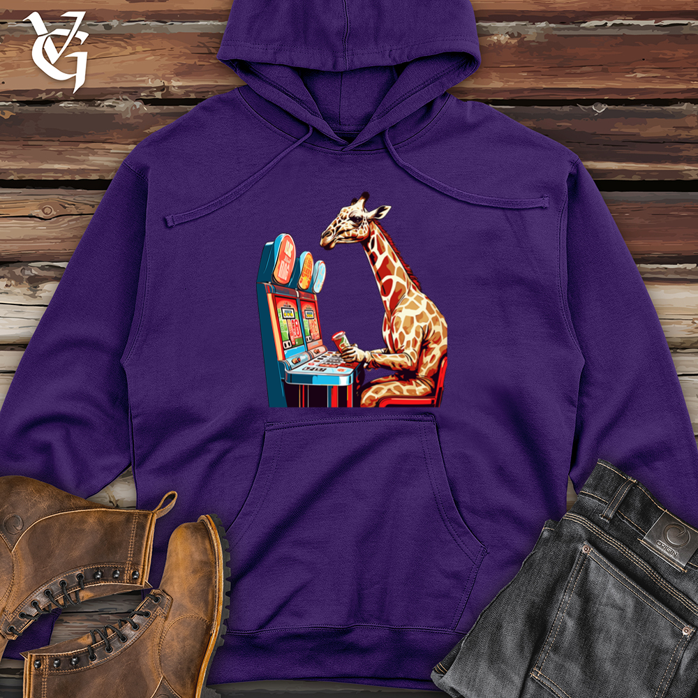 Retro Jackpot Giraffe Midweight Hooded Sweatshirt