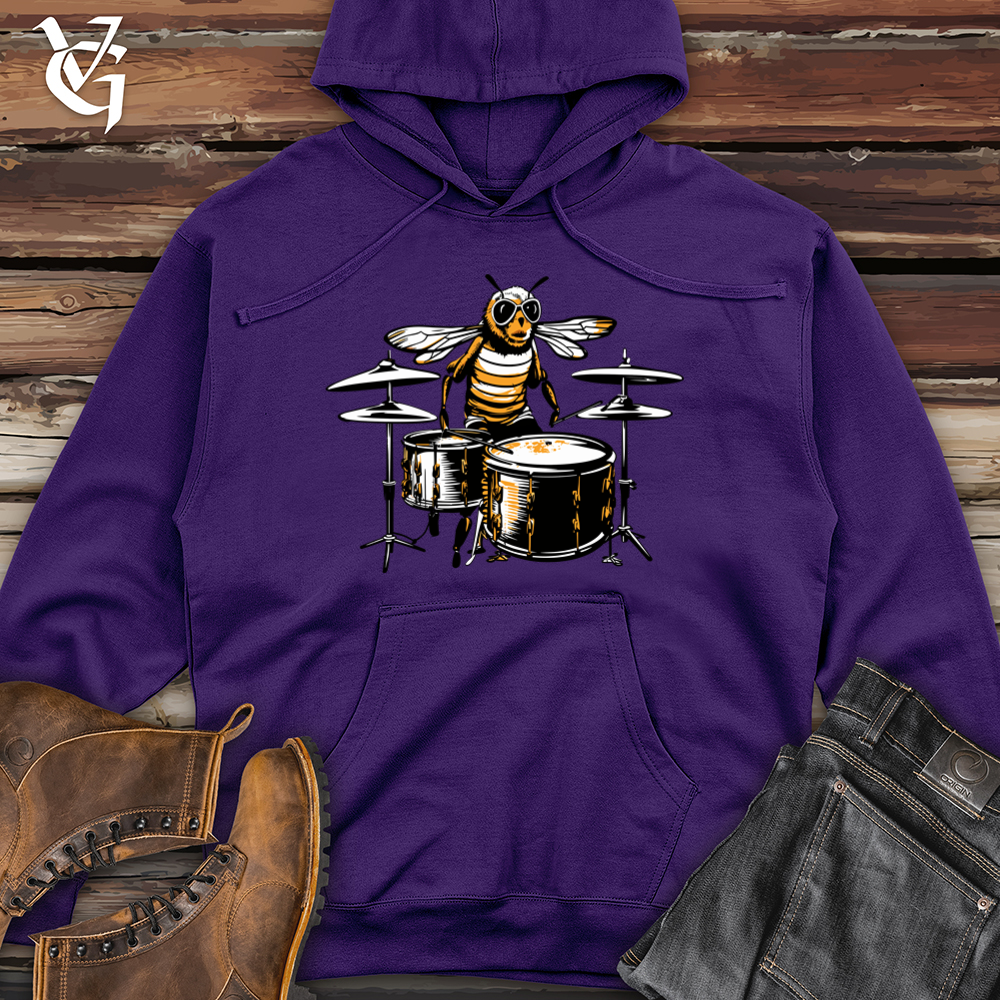 Bee Hive Beat Drumroll Rhythm Midweight Hooded Sweatshirt