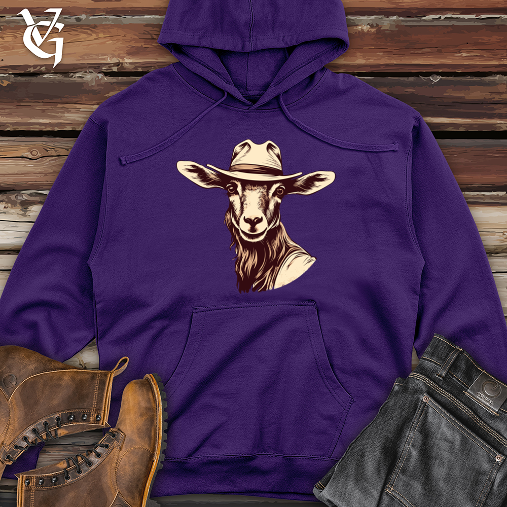 Goat Mountain Rodeo Cowboy Cap Midweight Hooded Sweatshirt