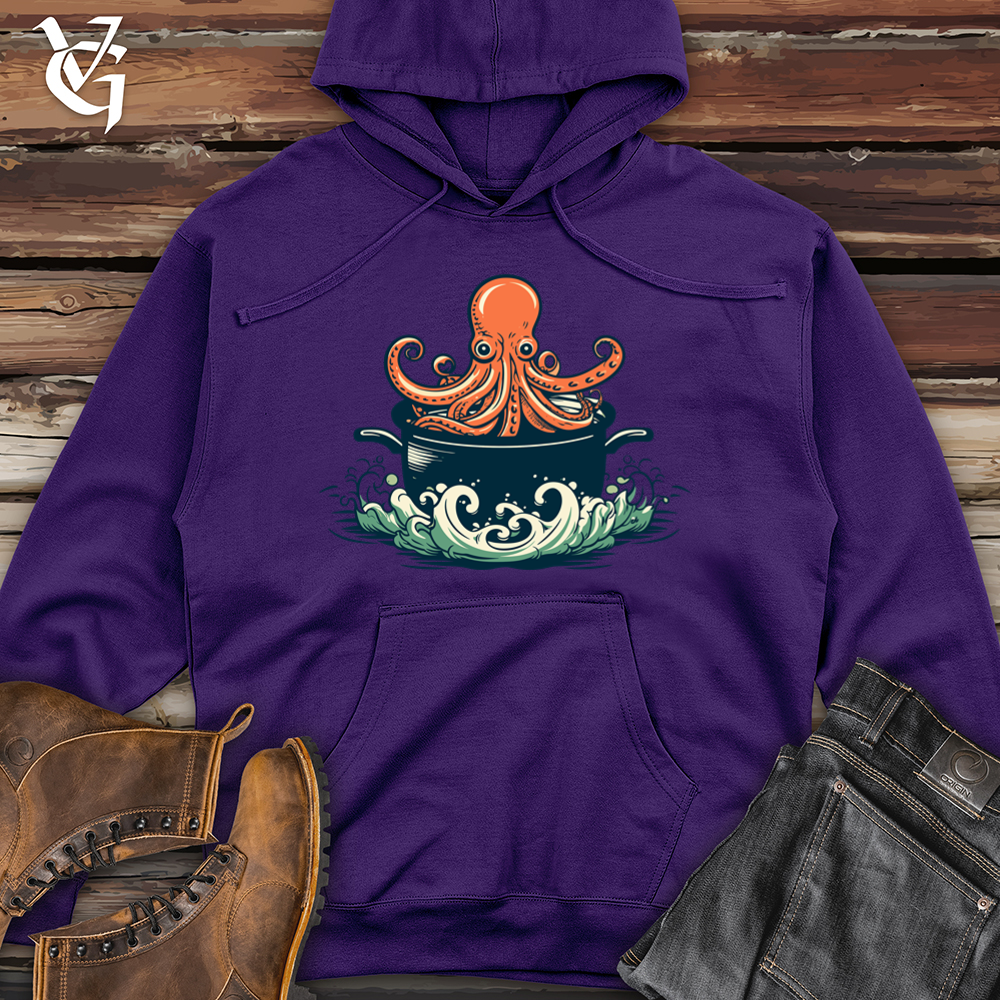 Octopus Soup Chef Midweight Hooded Sweatshirt