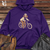 Vintage Bicycle Riding Golden Midweight Hooded Sweatshirt