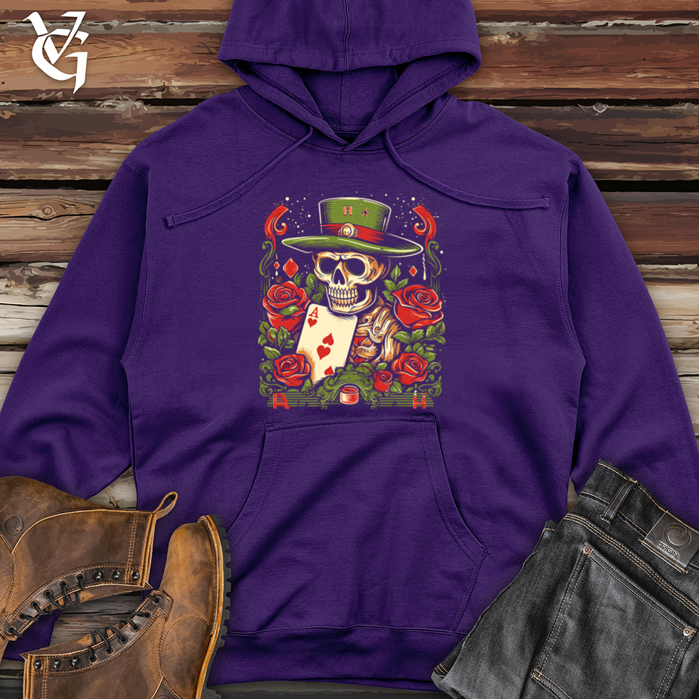 Adventurous Watermelon Gambler Midweight Hooded Sweatshirt