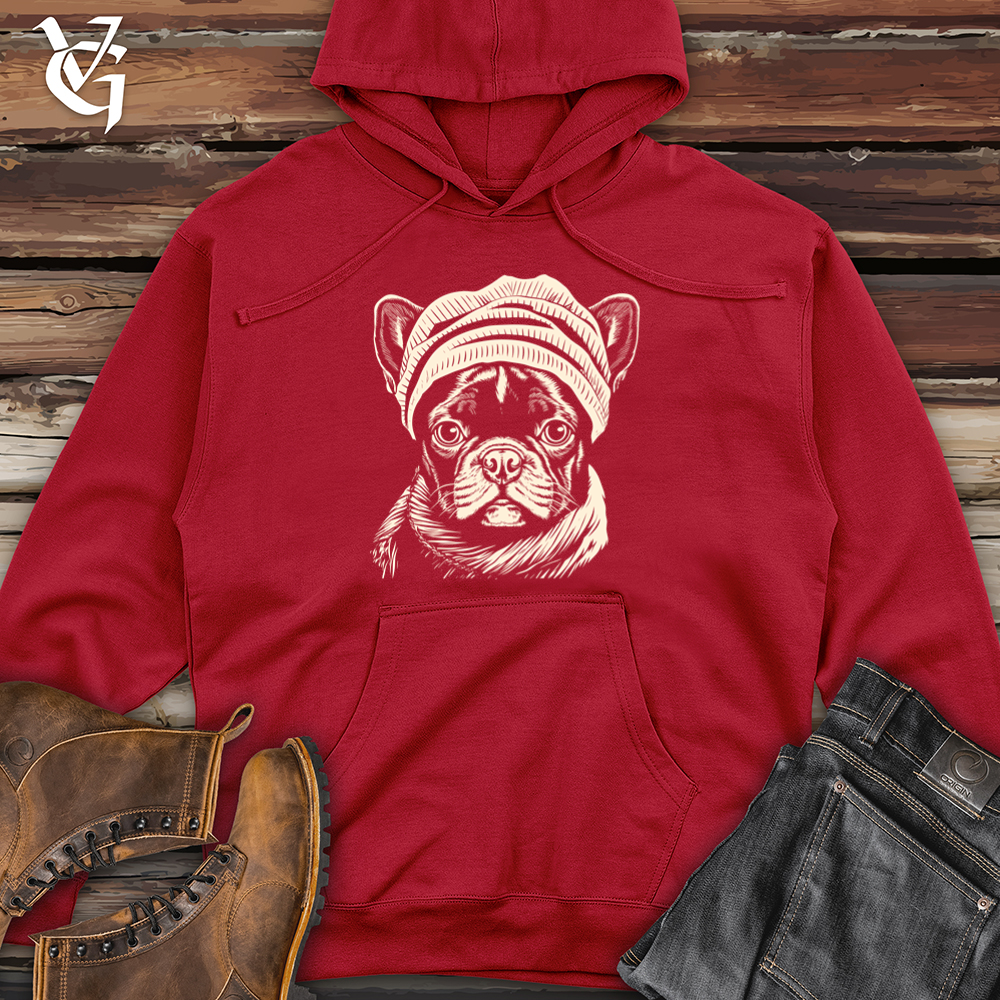 Vintage Beanie Frenchie Midweight Hooded Sweatshirt