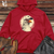 Baseball Batting Chicken Midweight Hooded Sweatshirt