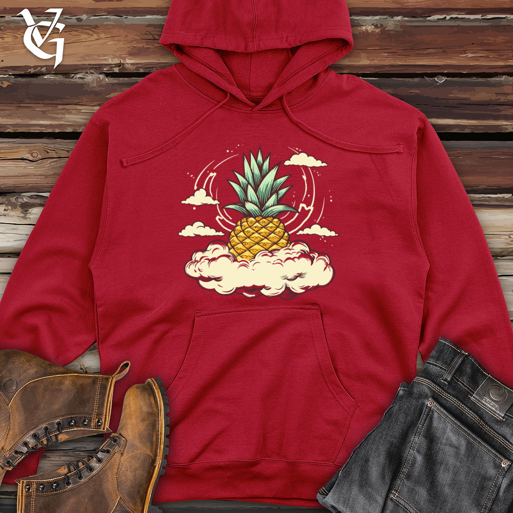 Cloudy Pineapple Dreams Midweight Hooded Sweatshirt