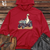 Retro Tractor Riding Duck Midweight Hooded Sweatshirt