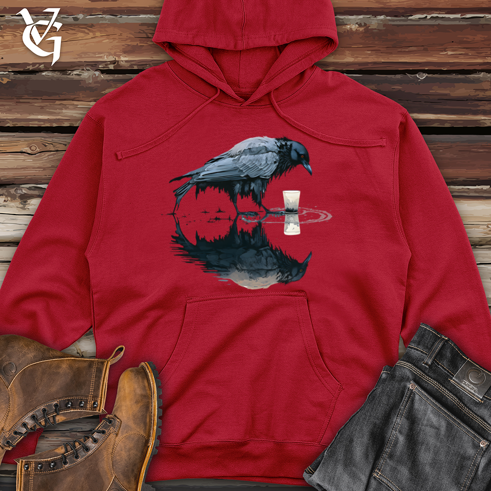 Raven Reflection  Midweight Hooded Sweatshirt