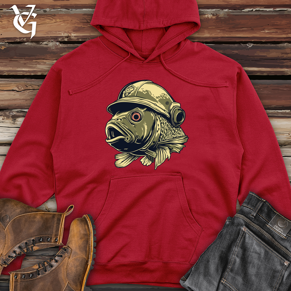 Fish Trooper Helmeted Brigade Midweight Hooded Sweatshirt