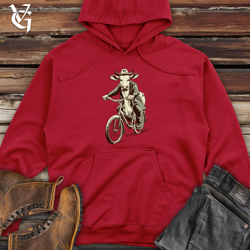 Bicycle Bovine Adventures Midweight Hooded Sweatshirt