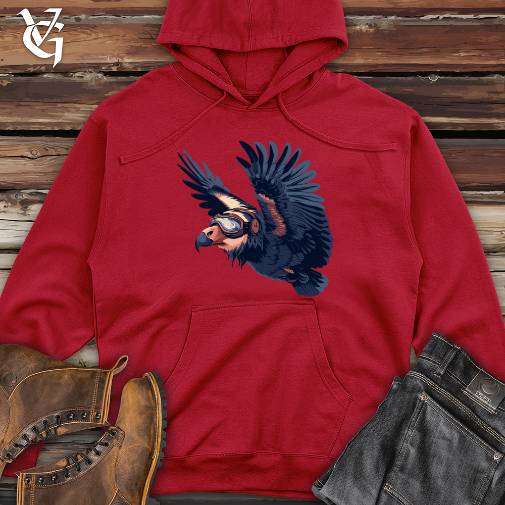 Aviator Eagle Flight Midweight Hooded Sweatshirt