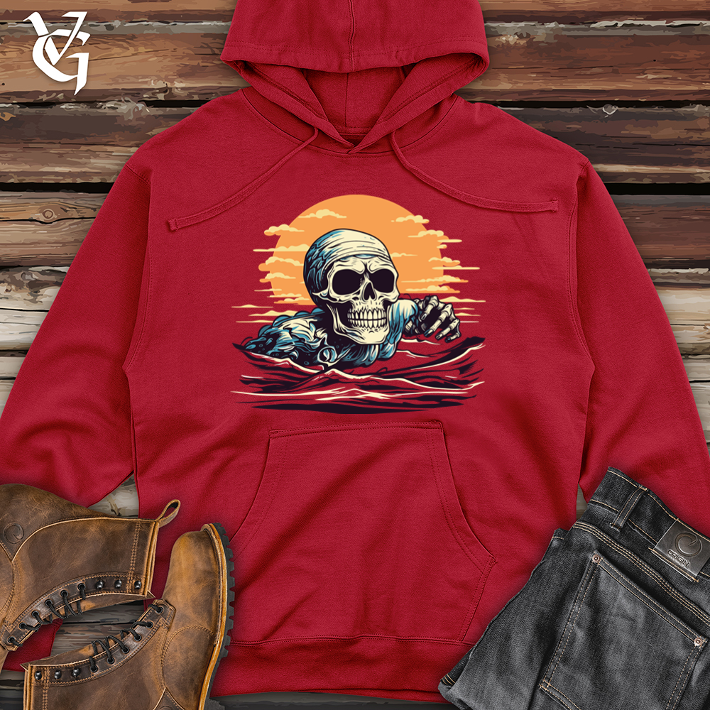 Retro Aquatic Adventure Midweight Hooded Sweatshirt