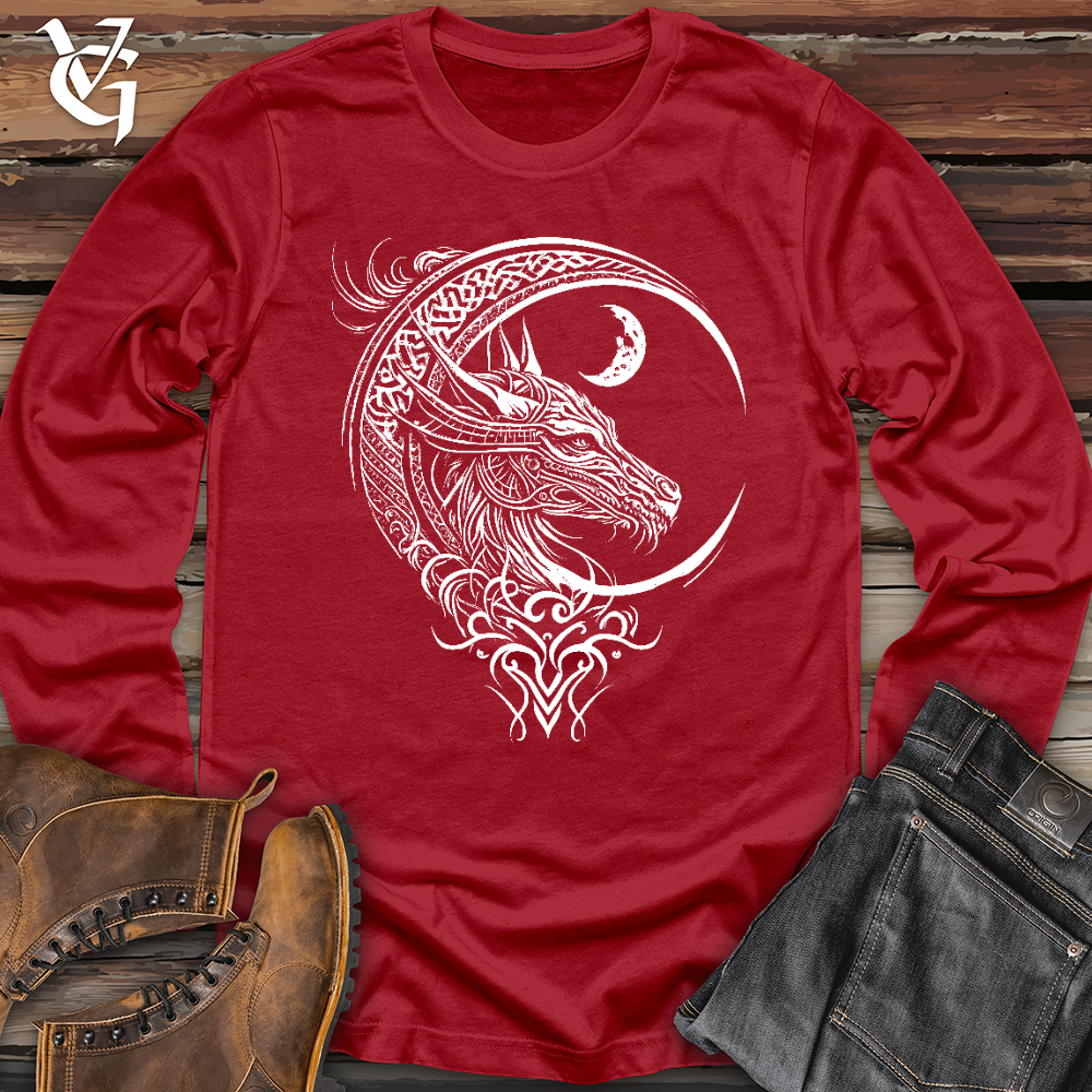 Celtic Dragon and Moon Long Sleeve