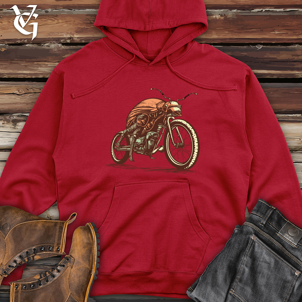 Dung Beetle Cycle Roll Adventure Midweight Hooded Sweatshirt