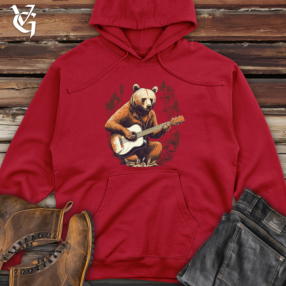 Wild Melodies Guitar Bear Midweight Hooded Sweatshirt