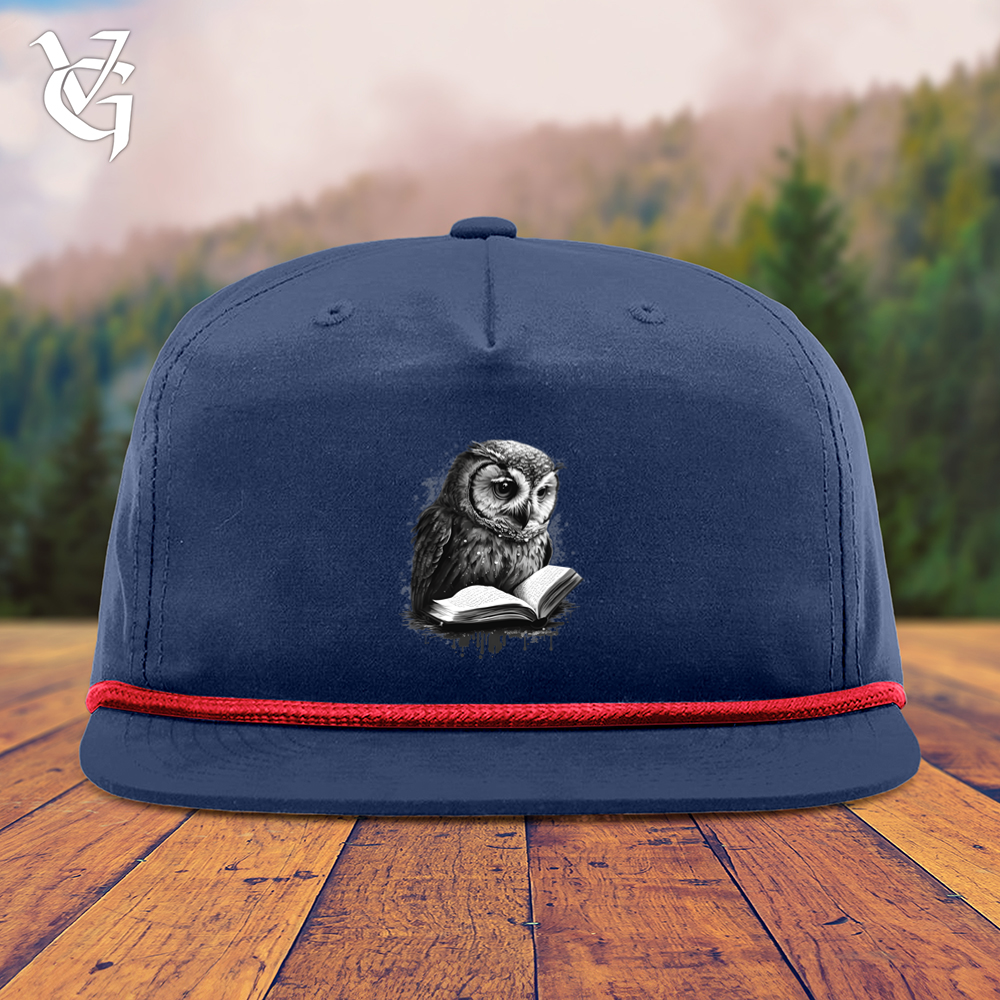Owl Reading Book Snapback Cap