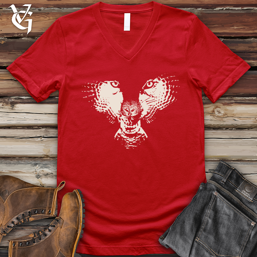 Flying Wolf V- Neck Tee