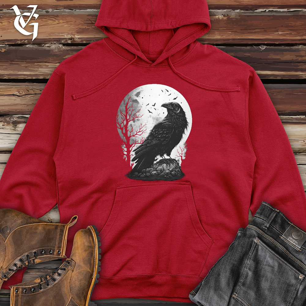 Midnight Raven Perch Midweight Hooded Sweatshirt