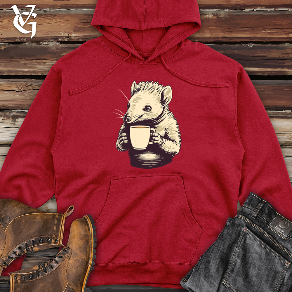 Armadillo Coffee Sip Bliss Midweight Hooded Sweatshirt