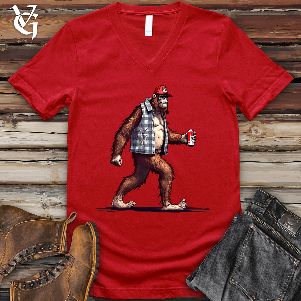 Big Foot Stroll V-Neck Tee