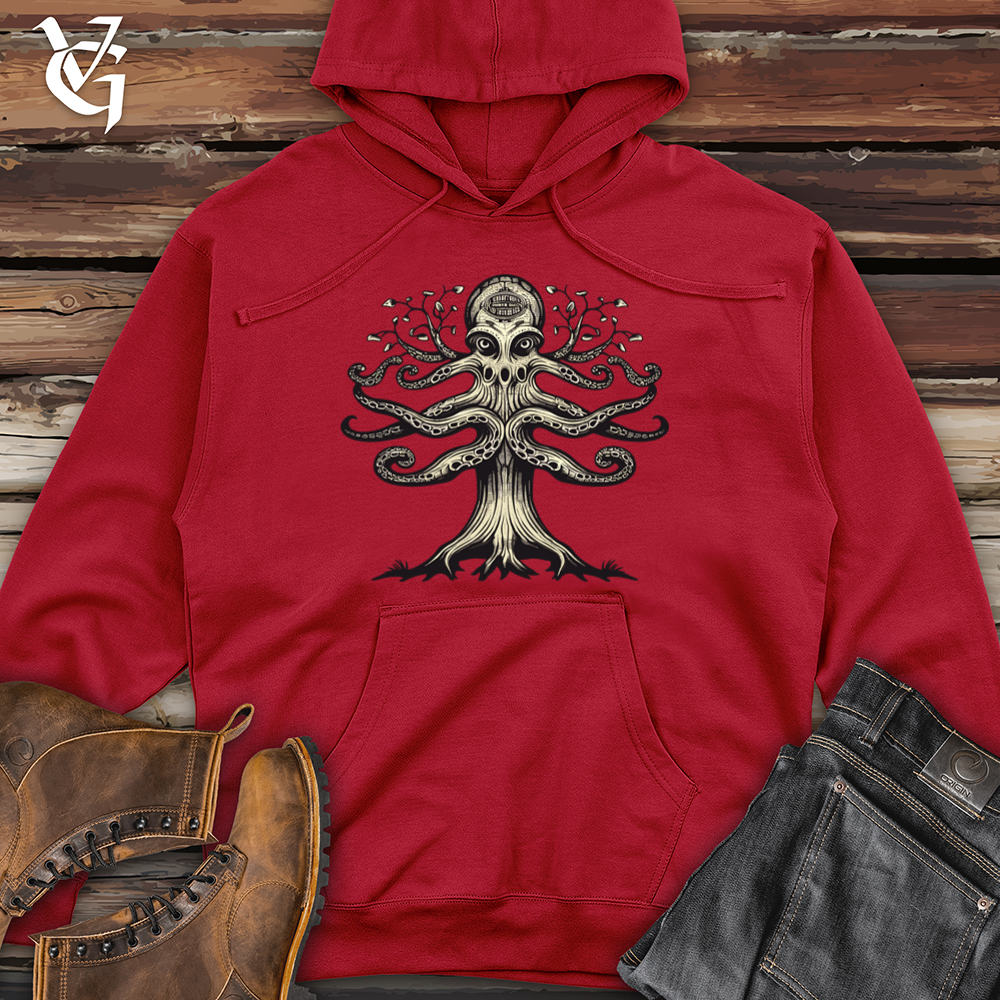 Tree Top Balancer Octopus Midweight Hooded Sweatshirt