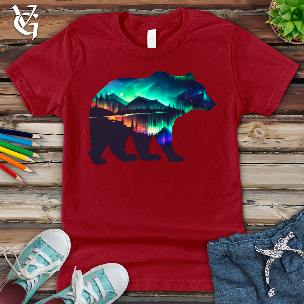 Northern Lights Bear Youth Tee