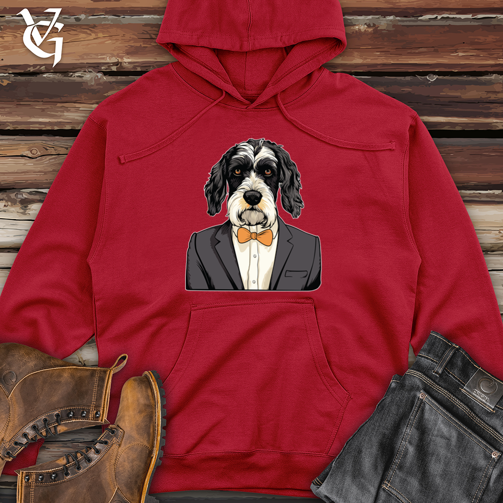 Classic Tuxedo Schnauzer Midweight Hooded Sweatshirt