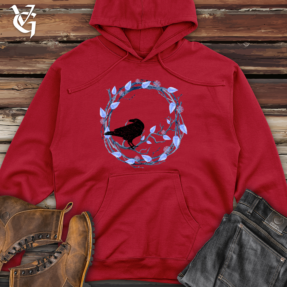 Winter Wreath Watcher Midweight Hooded Sweatshirt