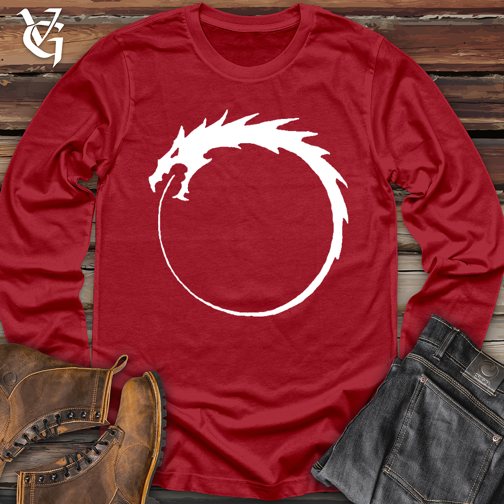Dragon Circle White Long Sleeve