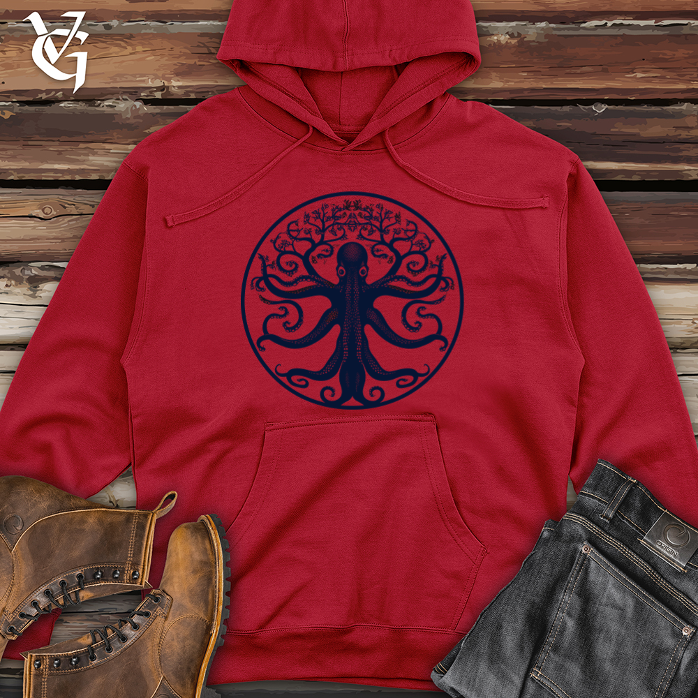 Tree Stand Grace Octopus Midweight Hooded Sweatshirt