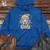 Retro Snowflake Beanie Golden Retriever Midweight Hooded Sweatshirt