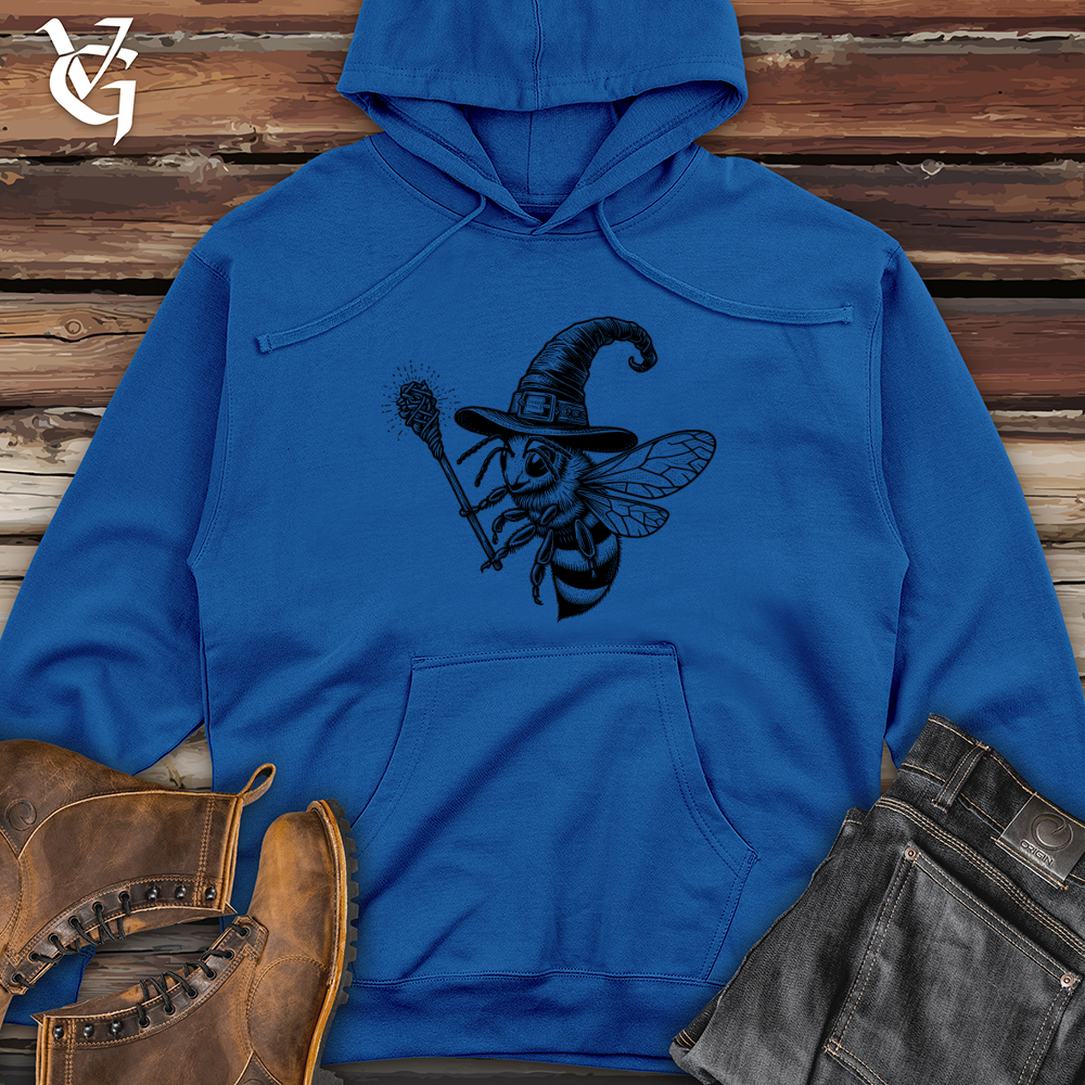 Bee in Witch Hat Midweight Hooded Sweatshirt