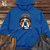 Vintage Beanie Wearing Bulldog Midweight Hooded Sweatshirt