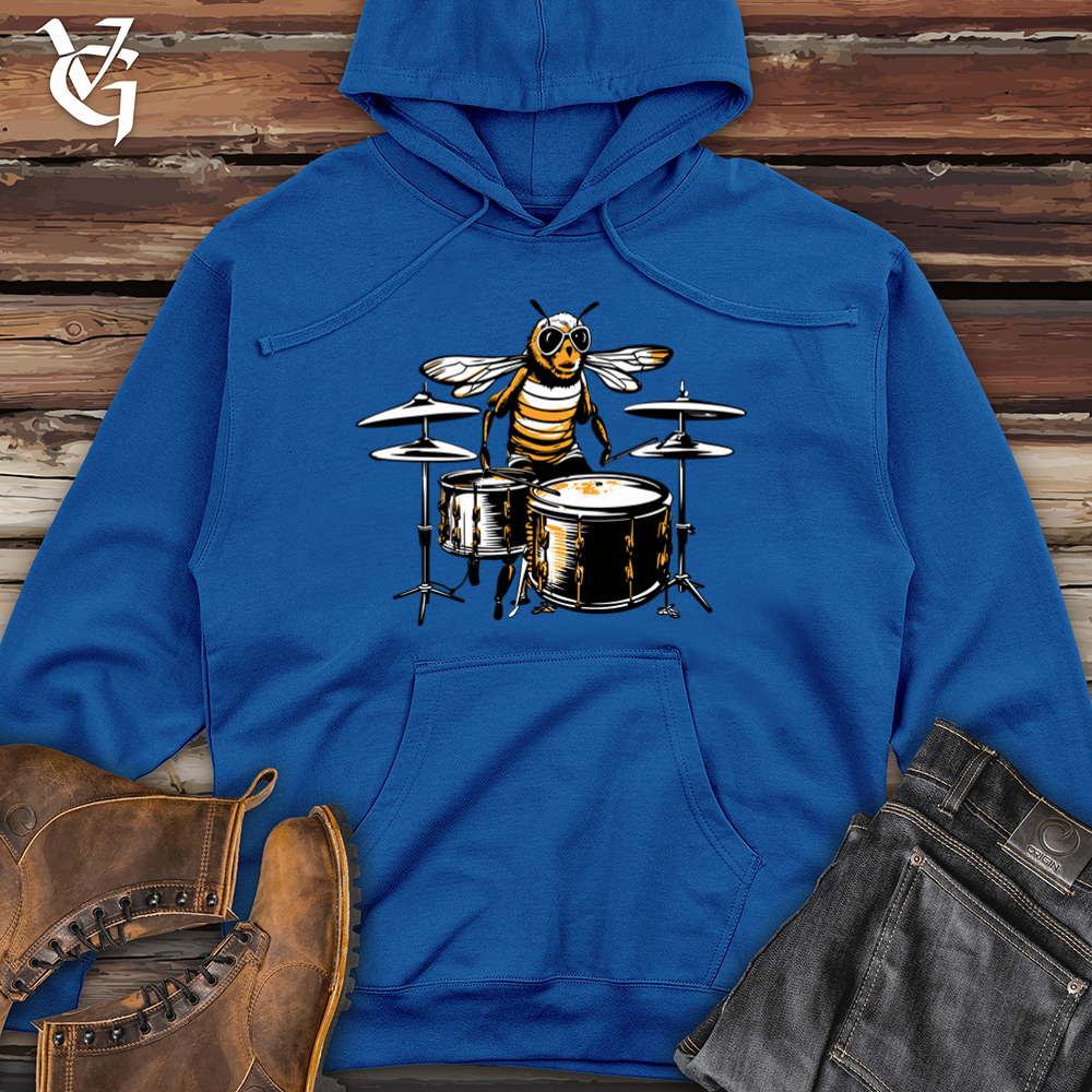 Bee Hive Beat Drumroll Rhythm Midweight Hooded Sweatshirt