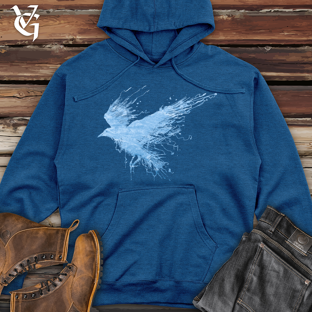 Smokey Winter Raven Midweight Hooded Sweatshirt