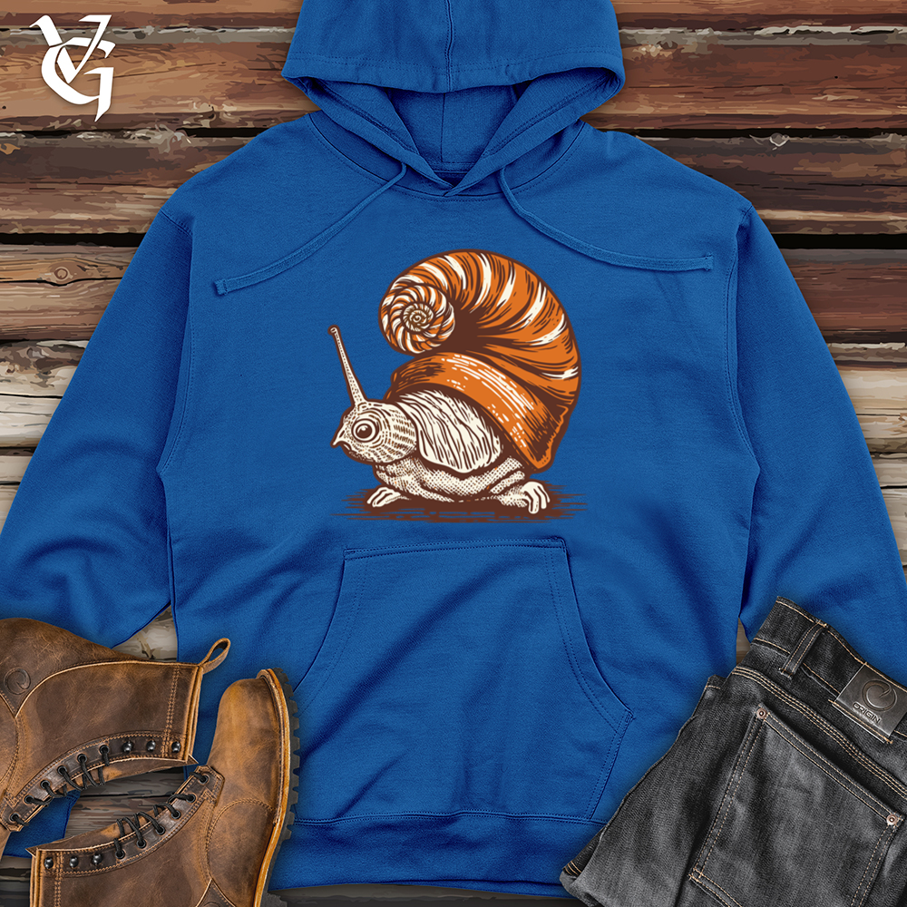 Snail Shell Elegance Midweight Hooded Sweatshirt