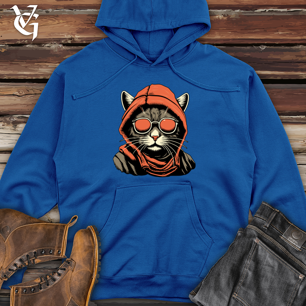 Vintage Masked Kitty Midweight Hooded Sweatshirt