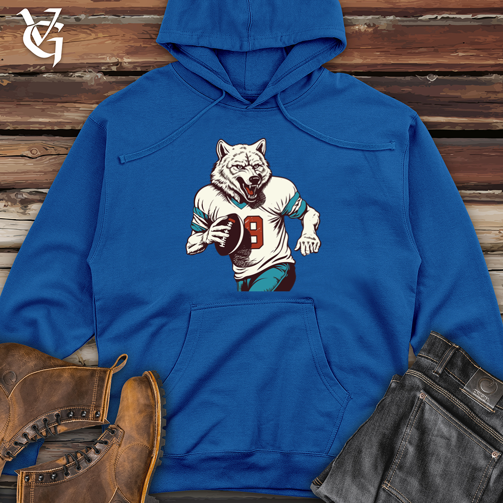 Gridiron Wolf Midweight Hooded Sweatshirt