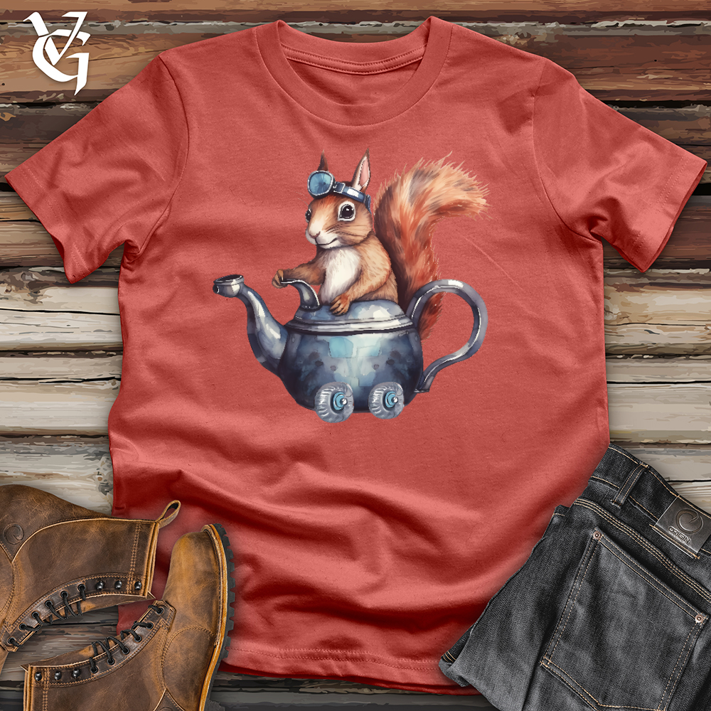 Squirrel Tea Pot Ride Cotton Tee