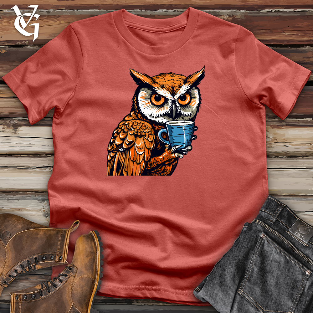 Caffeinated Owl Cotton Tee